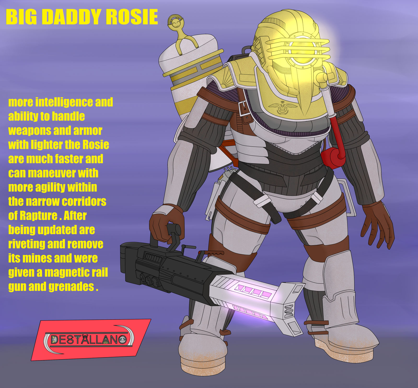 Bioshock Rise- Big Daddy Rosie basic Combat by destallano4 on DeviantArt
