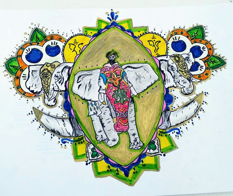 Indian art competition drawing