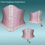 Pink gingham underbust