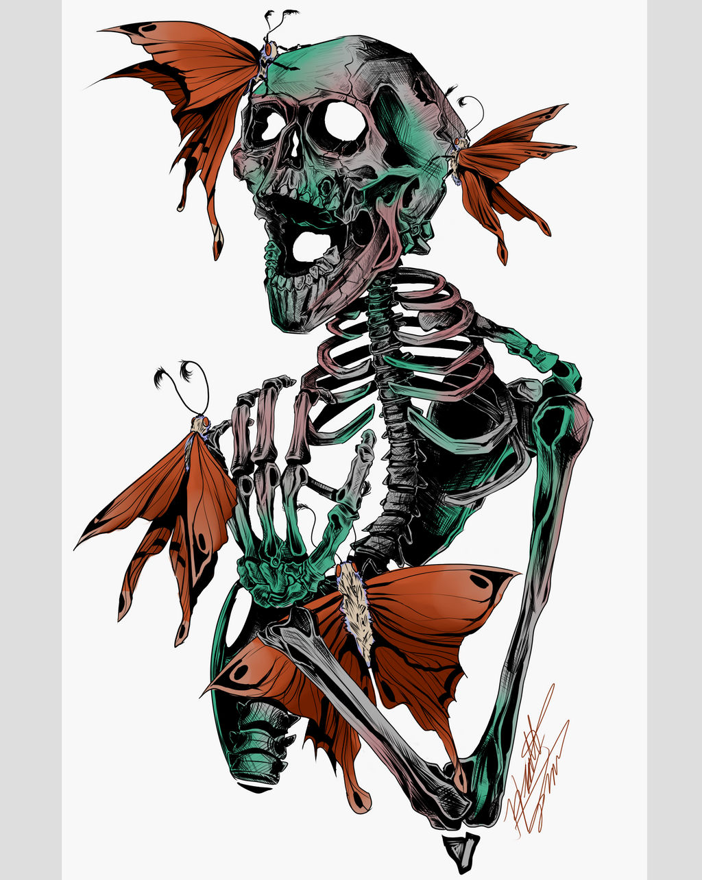 Rust and Bones tattoo design by HJartpieces on DeviantArt