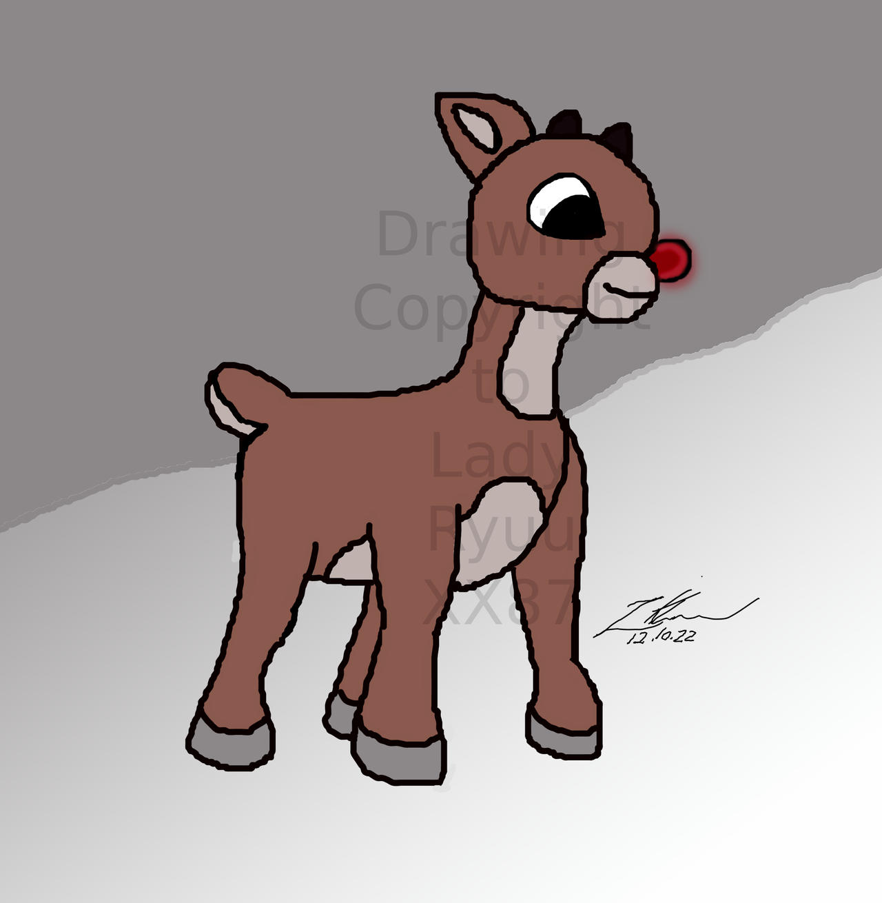 Rudolph the red nosed reindeer by Lady-RyuuXX87 on DeviantArt