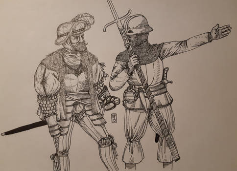 Officer and peasant soldier
