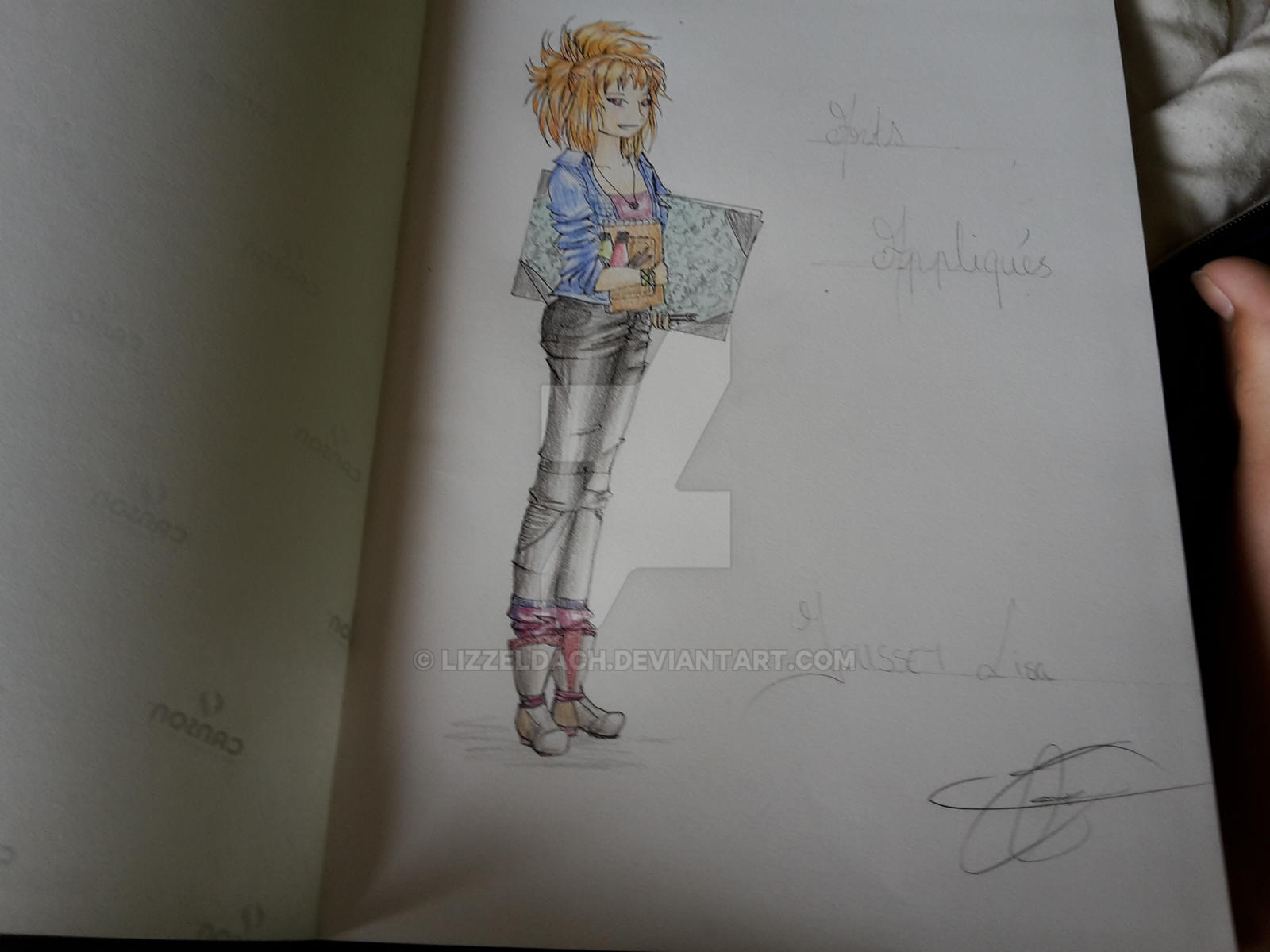 Page de garde de mon cahier prefere by Lizzeldach on DeviantArt