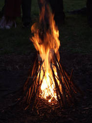 The fire