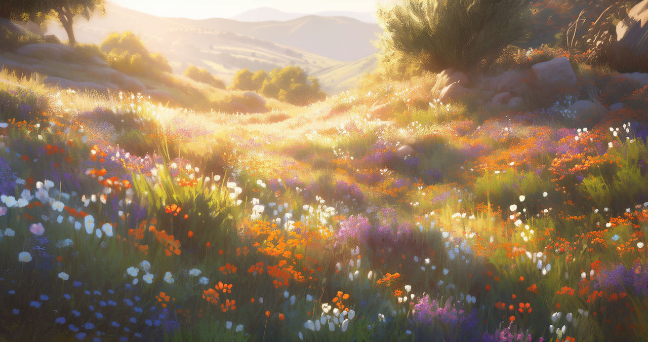 Sunset moment of hillside by its4shay on DeviantArt