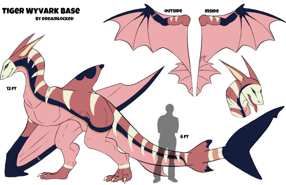Tiger Shark Dragon Template by Dreamlocked on DeviantArt