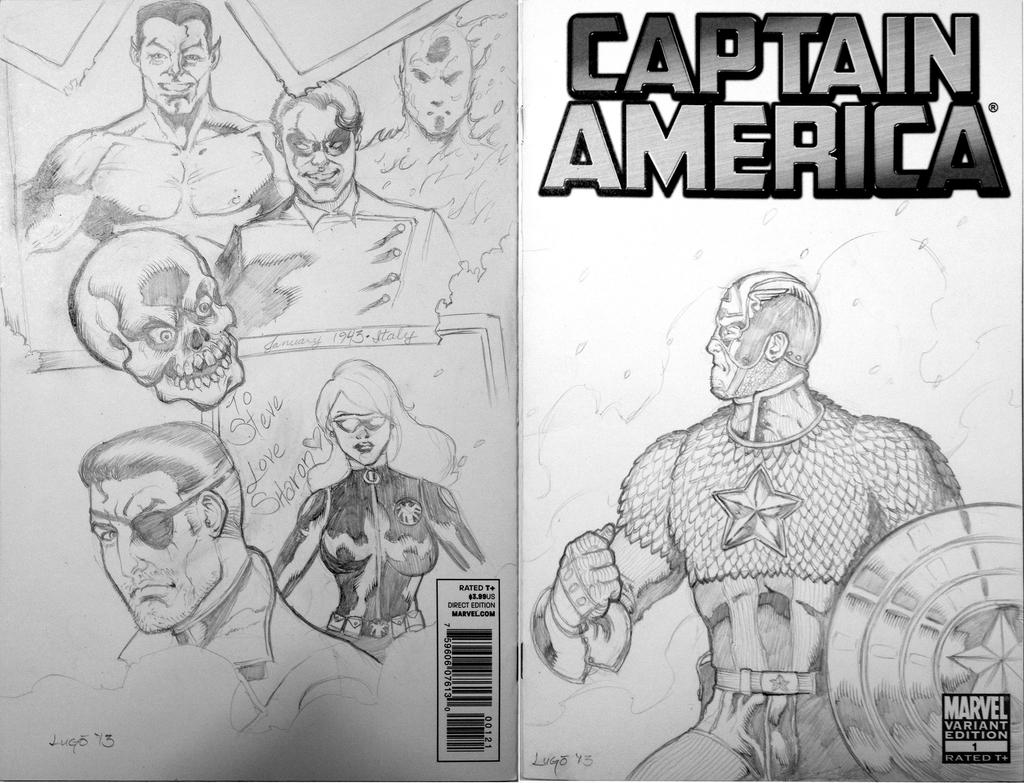 Captain America (2011) #1 Sketch Cover