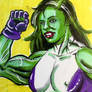 She Hulk Sketch Card