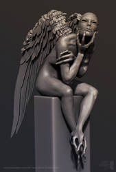 Sculpt January 2019 Day 29 Harpy