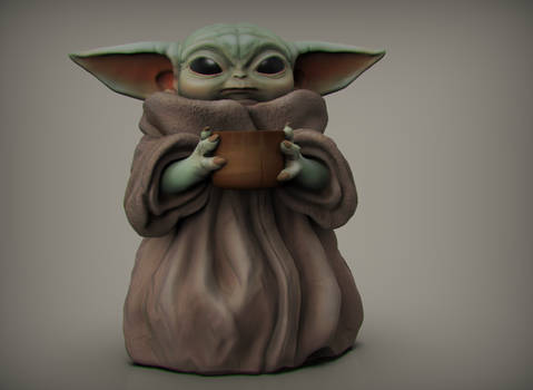 Baby Yoda for printing