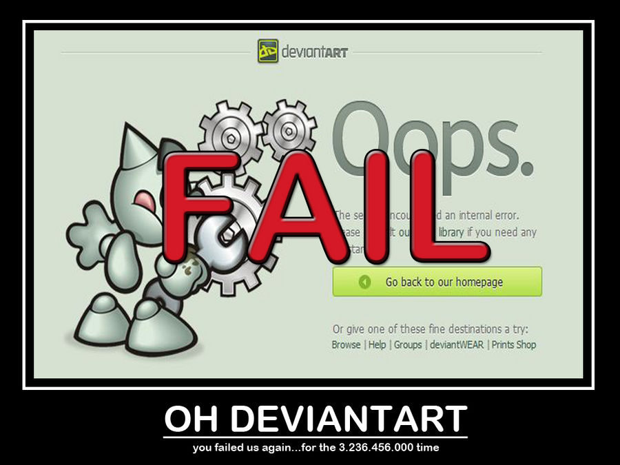 deviantART FAIL by Sc1r0n on DeviantArt