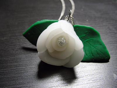 White Flower Pendant