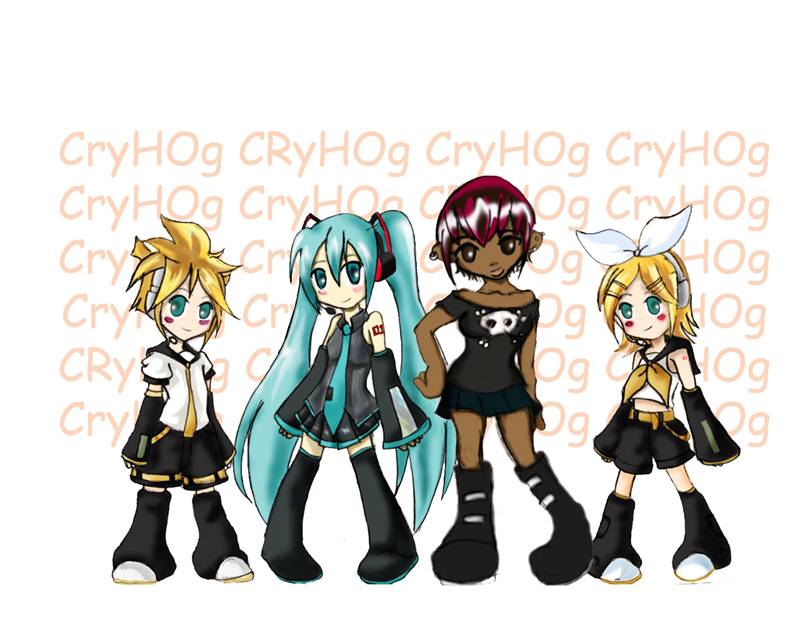 Vocaloid and Hoggy