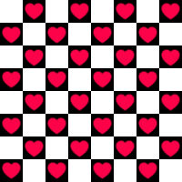 Red Checkered Heart