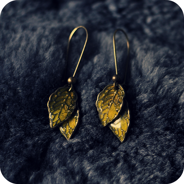 leaf earrings