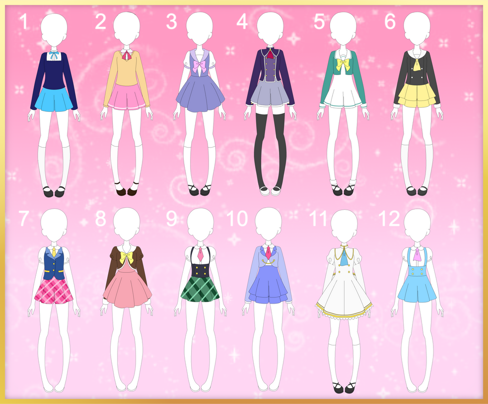 ADOPTABLE: Uniforms CLOSED by MappyMaples on DeviantArt
