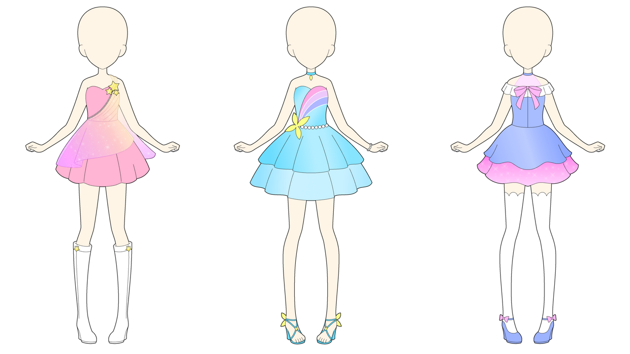 COMMISSION Idol Outfits by MappyMaples on DeviantArt