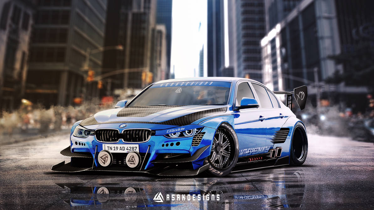 BMW 3 series F30 widebody Concept art