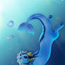 Vaporeon underwater