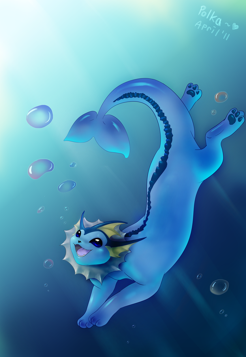 Vaporeon underwater