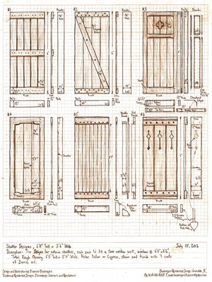 Six Exterior Shutter Designs