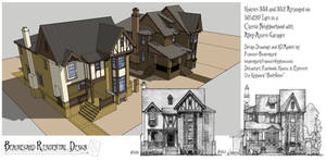 House 352 and 333 3D Models and Drawings