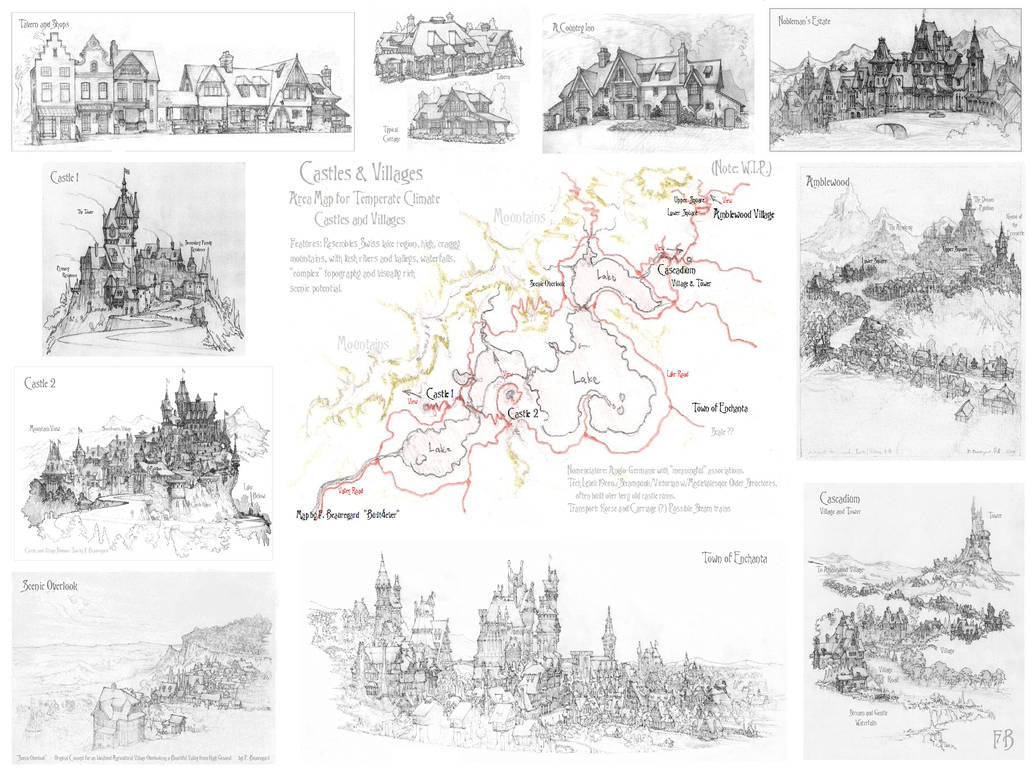 Castles and Villages Area Map by Built4ever on DeviantArt