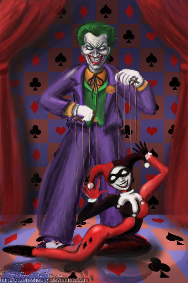 Harley and Joker by green-sheepy on DeviantArt
