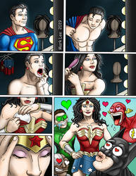 Superman is Wonder Woman in secret.