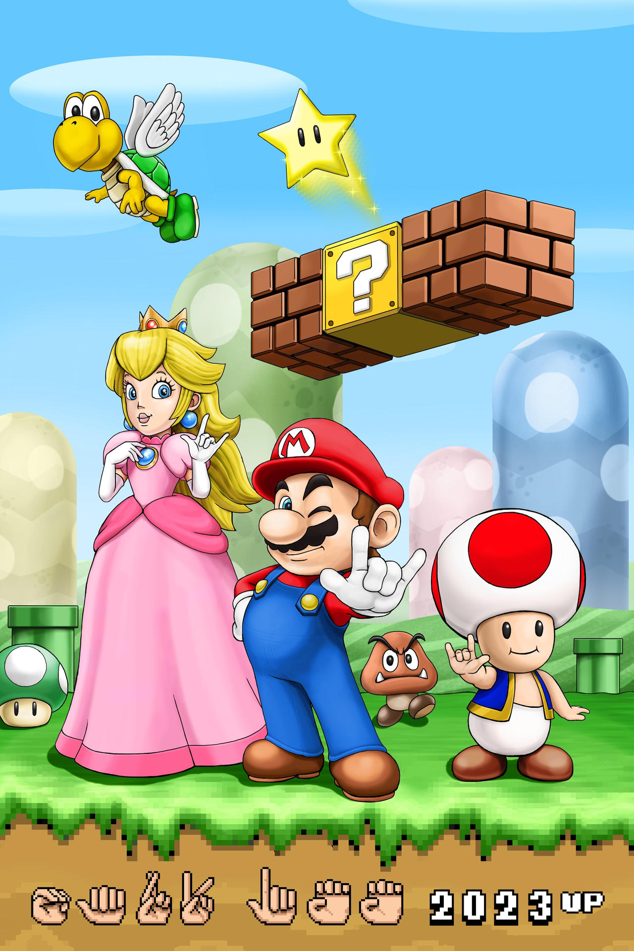 Super Mario Bros ASL by DragonessLife on DeviantArt