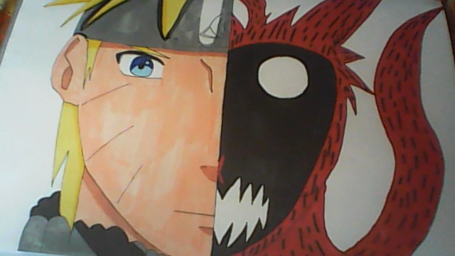 Naruto And Naruto Kyubi Half Face By Mangafangirlfr On Deviantart Naruto And Naruto Kyubi Half Face By Mangafangirlfr On Deviantart