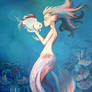 White Goldfish Mermaid