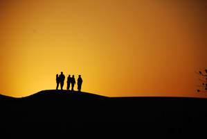 sunset silhouette