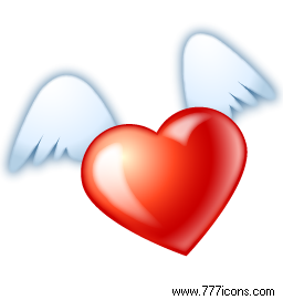 Flying Heart Icon