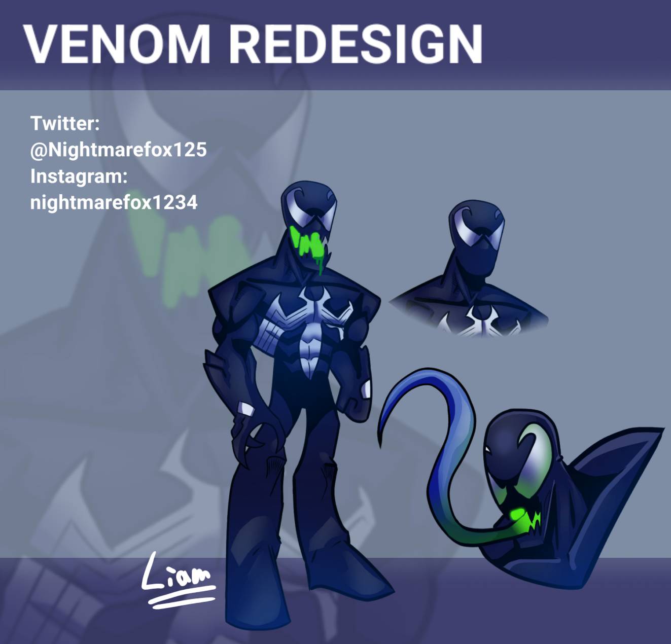 Venom Inverted Color Venom Colour Combination