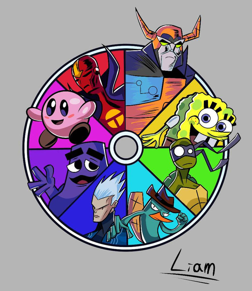 Color Wheel Characters by Nightmarefox1234 on DeviantArt