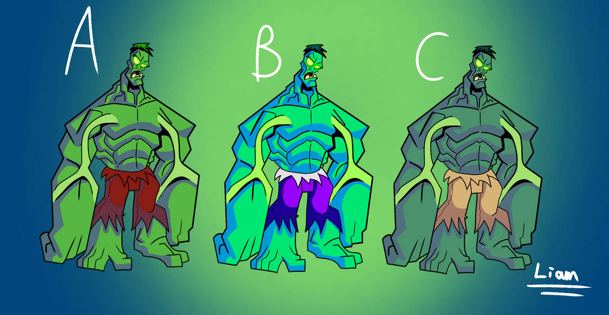 Hulk Color Code Hulk Color Variations by Nightmarefox1234 on DeviantArt