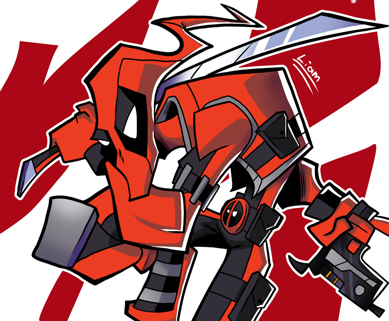 Deadpool Screen Clutter Marvel Ribals Deadpool - Marvel Rivals by LiamElderARt on DeviantArt