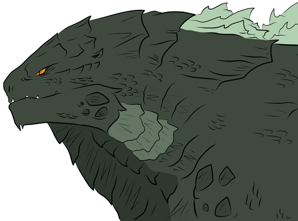 Godzilla Head Finished by gearmaster154 on DeviantArt
