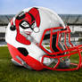 Team DC Villains: Harley Quinn Football Helmet