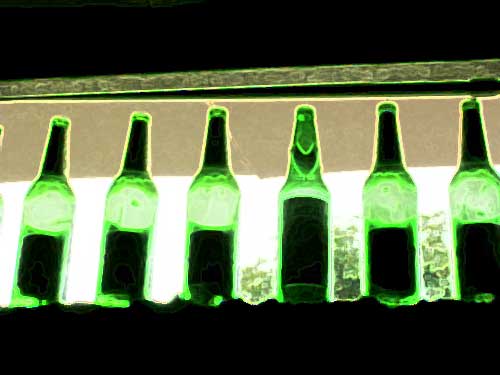 green bottles