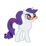 Rarity with a ponytail