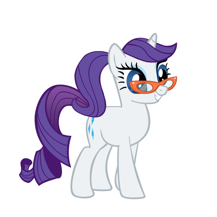 Rarity with a ponytail