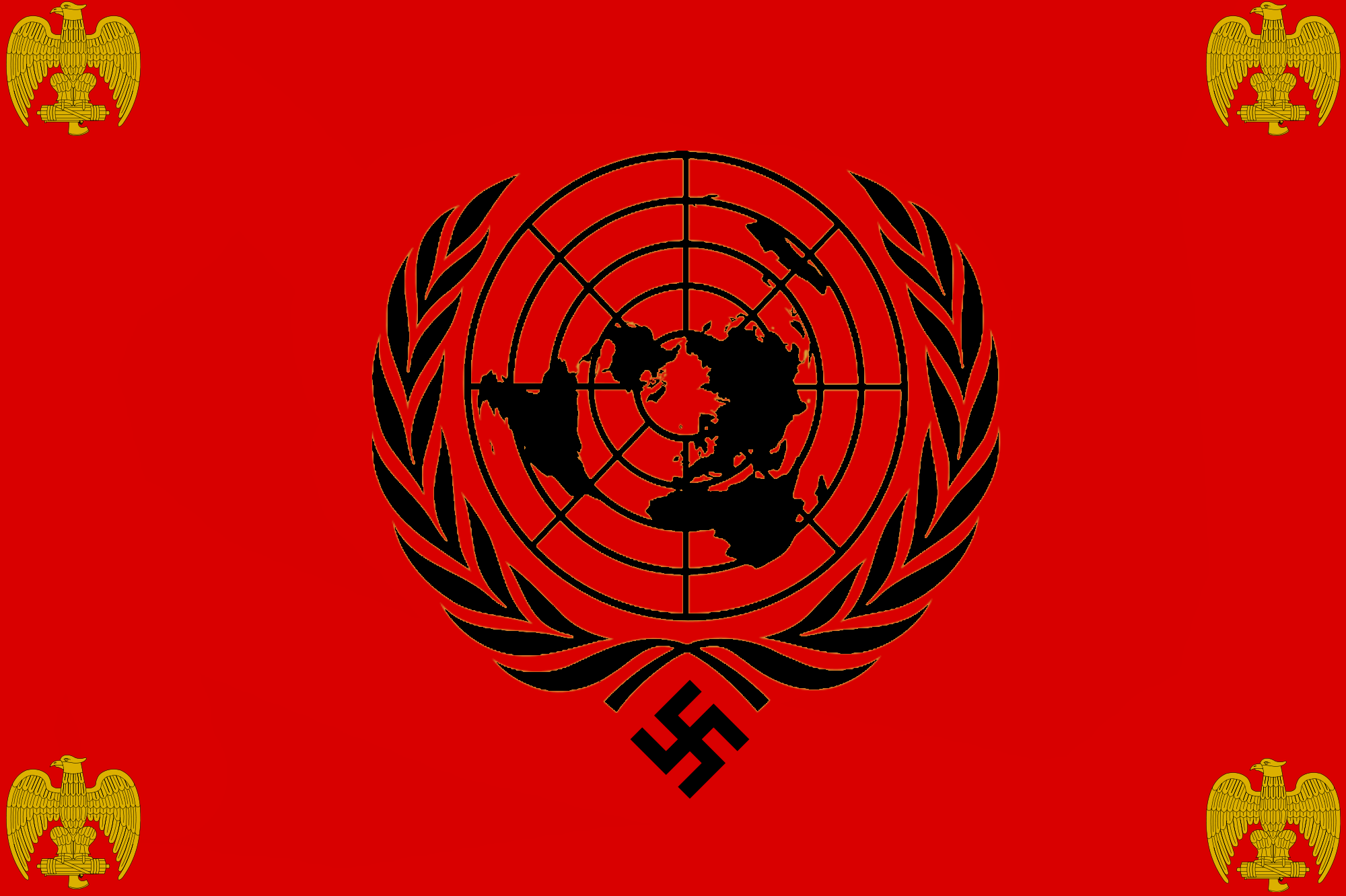 Facist U.N (Alternate history flag)