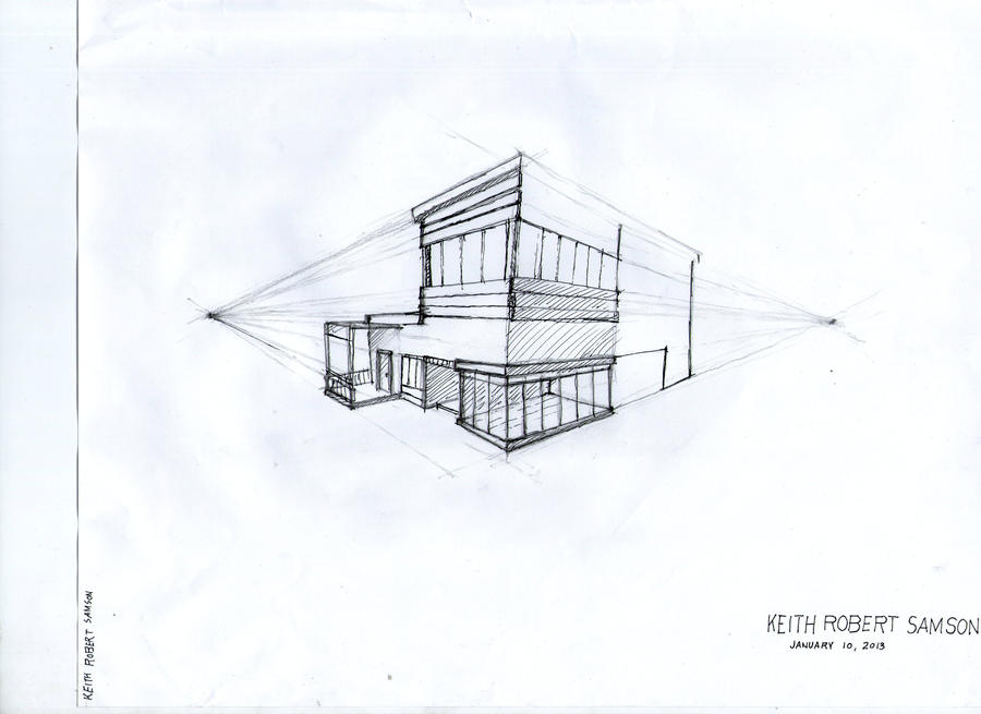 First Perspective Drawing by KeithSamson on DeviantArt