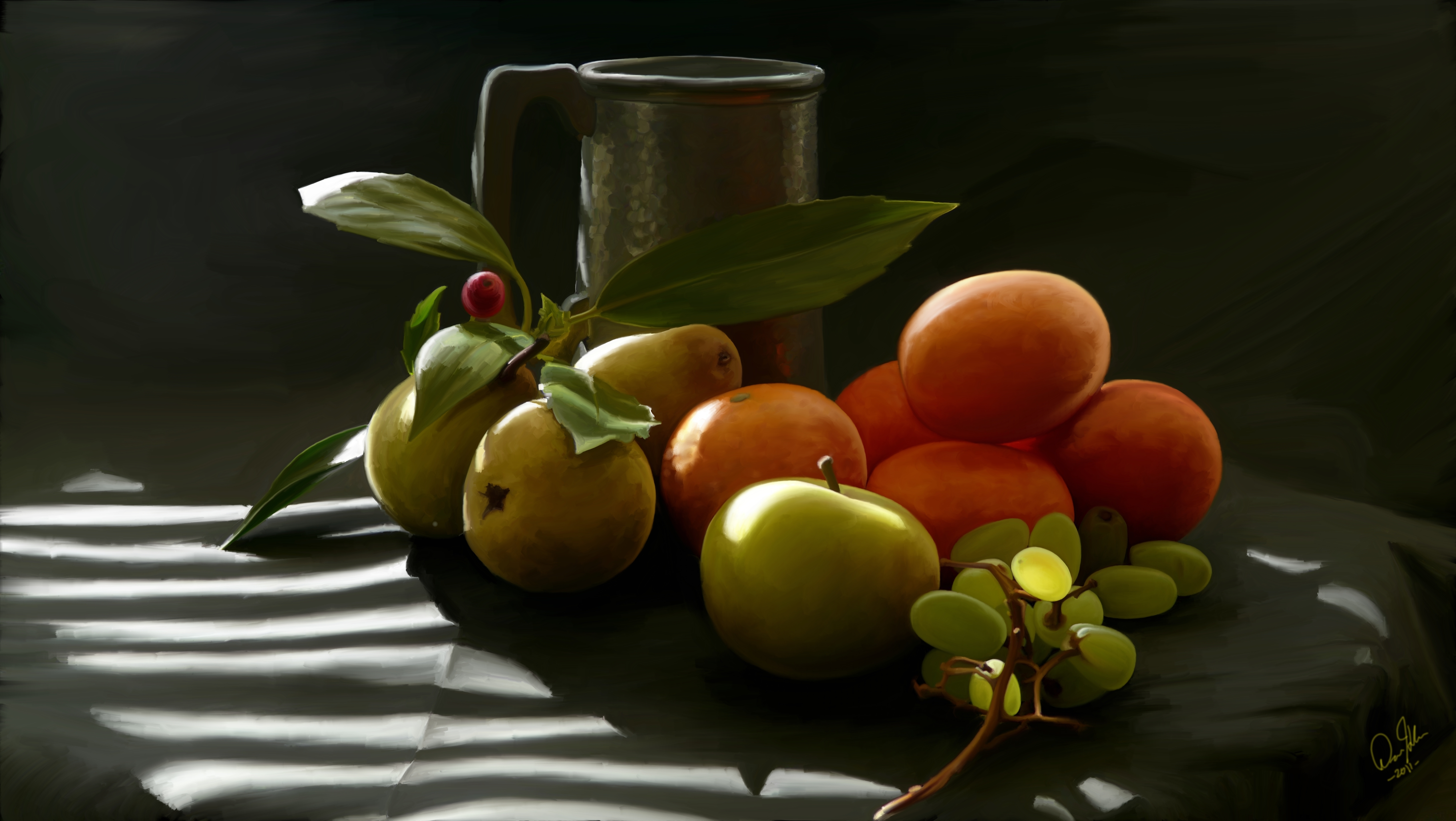 Fruits and Pitcher