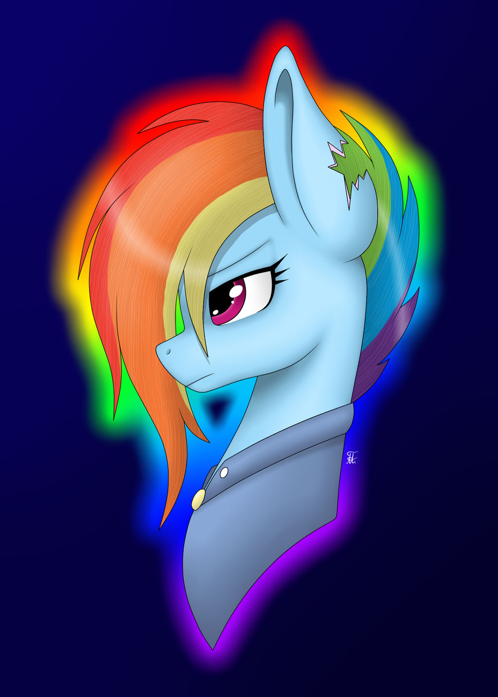 Rainbow Dash the Warrior (portrait)