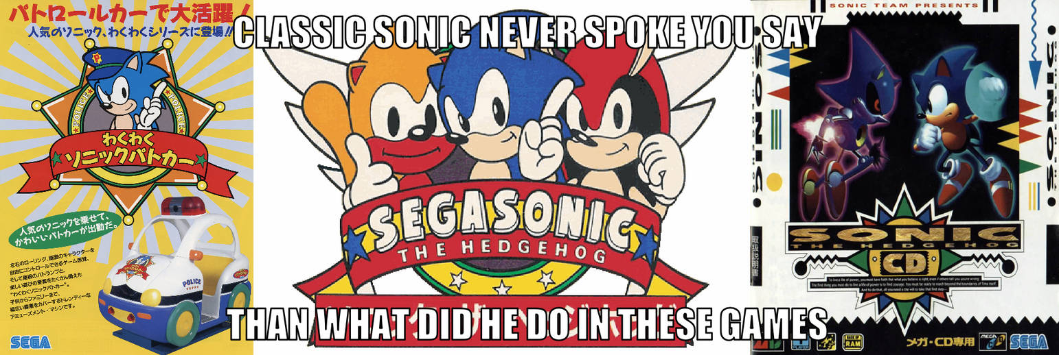 Why can't classic Sonic speak?