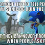 Sonic 06 ruin the franchise or lack thereof