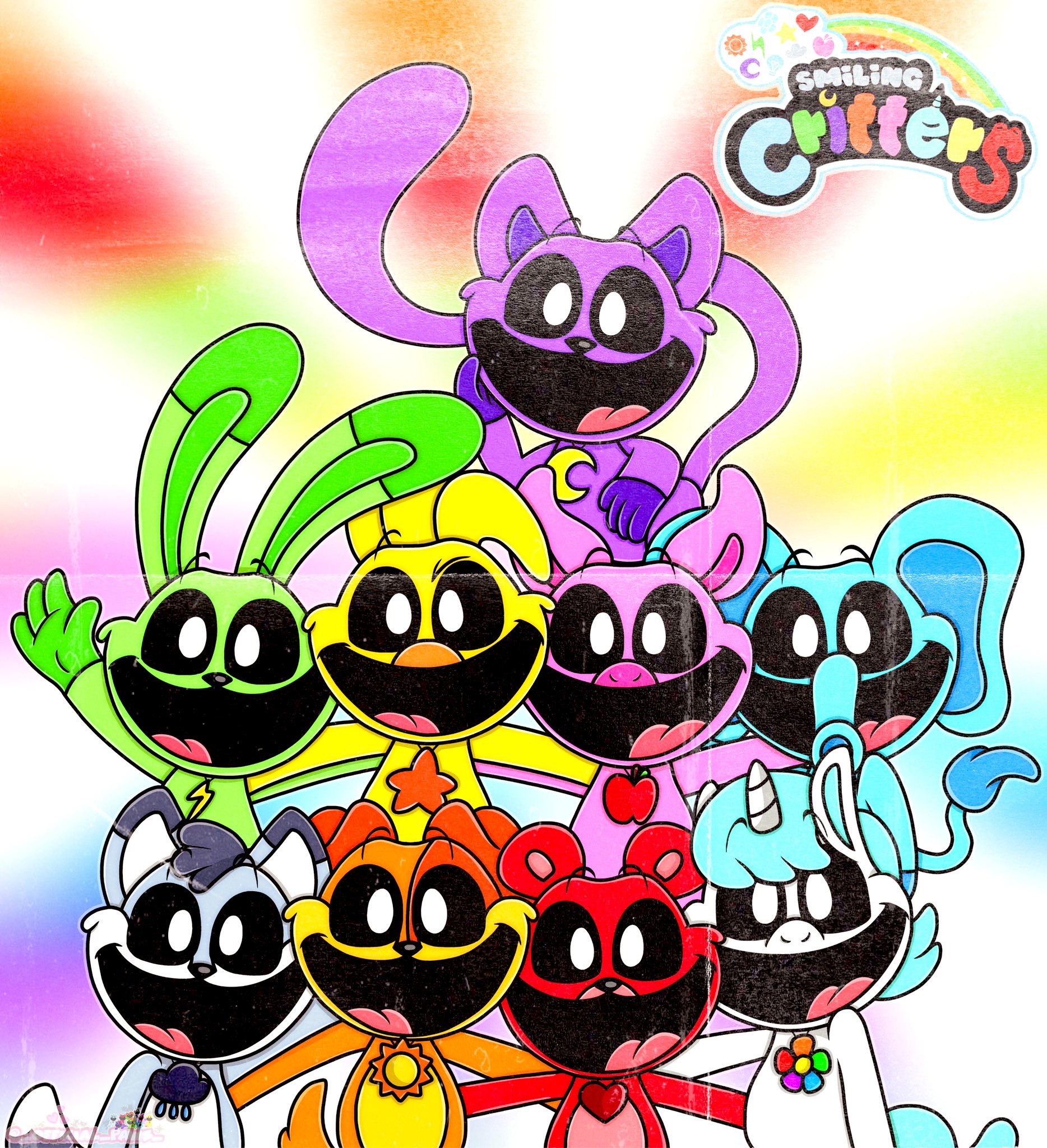 Smiling Critters Renders The smiling critters!! (Ps read description) by mct4kstudios on DeviantArt